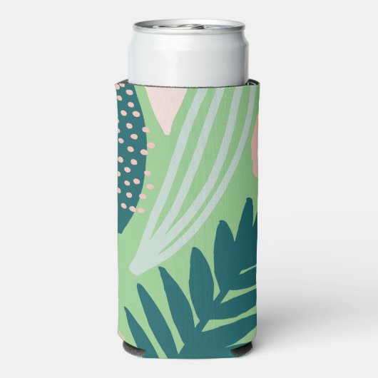 Leafy Art Pattern Green (Seltzer Achterkant)