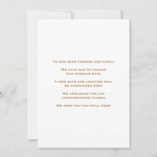 Leafy border change the date card save the date (Achterkant)