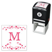 Leafy Border Self-Inking Monogram Stamp Zelfinktende Stempel (In situ)