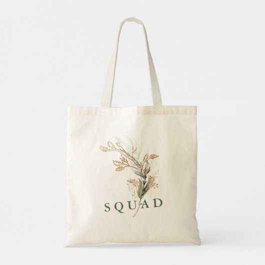 Leafy Botanical Eucalyptus Modern Greenery Branch Tote Bag (Achterkant)