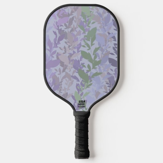 Leafy Creeping Vine Drawing Pattern With Pastels Pickleball Paddle (Voorkant)