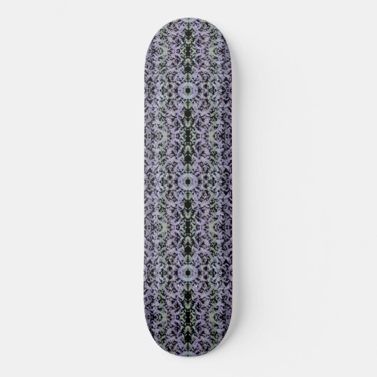 Leafy Creeping Vine Drawing Pattern With Pastels Skateboard (Voorkant)