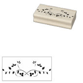 Leafy Divider Rubber Art Stamp Rubberstempel (Gestempeld)