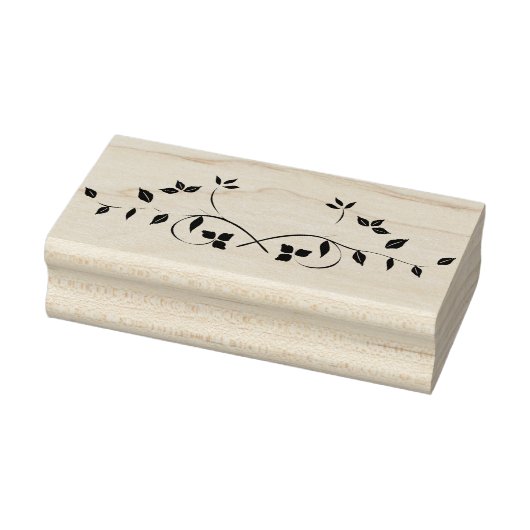 Leafy Divider Rubber Art Stamp Rubberstempel (Stempel)