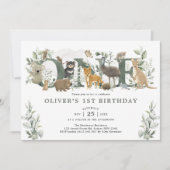 Leafy Eucalyptus Australian 1st Birthday Kaart (Voorkant)