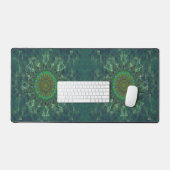 Leafy floral square stick puzzle parameterbepaling bureaumat (Keyboard & Muis)