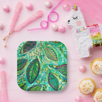Leafy Fun Paper borden Papieren Bordje