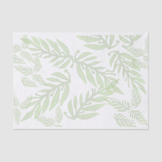 Leafy Green Background Decoupage Tissuepapier (Voorkant)
