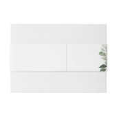 Leafy Green Fern Succulent Lijst Foliage Wedding Uitnodigingen Wikkel (Achterkant Voorbeeld)