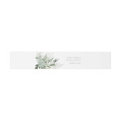 Leafy Green Fern Succulent Lijst Foliage Wedding Uitnodigingen Wikkel (Vlak)