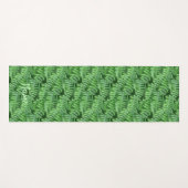 Leafy Green Ferns Natuur Pattern gepersonaliseerd Yogamat (Voorkant (horizontaal))