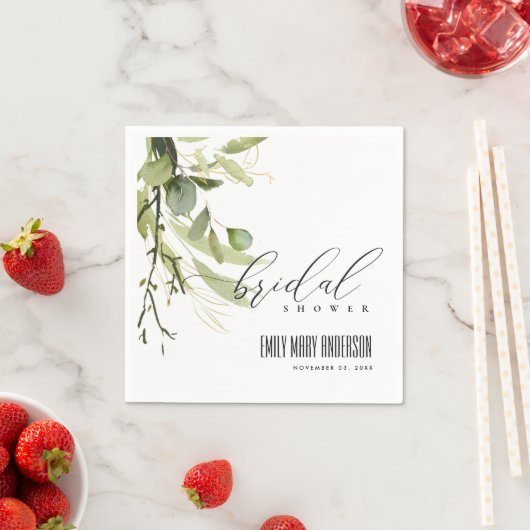 LEAFY GREEN GOLD FOLIAGE WATERVERF VRIJGEZELLENFEE SERVET (Insitu)