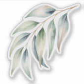 Leafy Greens Watercolor Sticker (Voorkant)