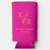 Leafy Initialen Wedding Engagement Party Favoriet (Voorkant)