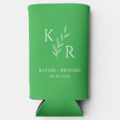 Leafy Initialen Wedding Engagement Party Favoriet (Voorkant)