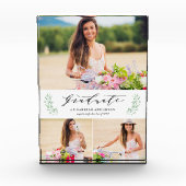 Leafy Laurels Afstuderen fotoblok (Voorkant)