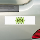 Leafy Pentagram Bumpersticker (Op auto)