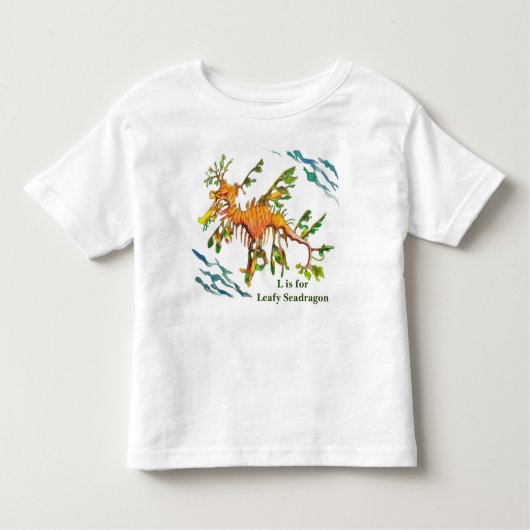 Leafy Seadragon Artwork Baby and Kinderen T-shirt (Voorkant)