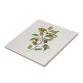 Leafy Spray Cream Accent Tegeltje (Zijkant)