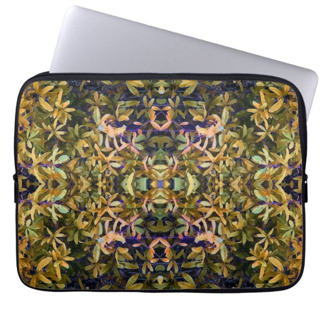 Leafy Tapestry Laptop Sleeve (Voorkant)