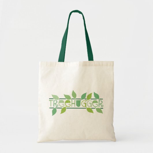 Leafy Treehugger Accent Canvas tas (Voorkant)
