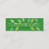 Leafy Treehugger Skinny Profile Cards Mini Visitekaartje (Achterkant)