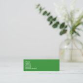 Leafy Treehugger Skinny Profile Cards Mini Visitekaartje (Staand voorkant)