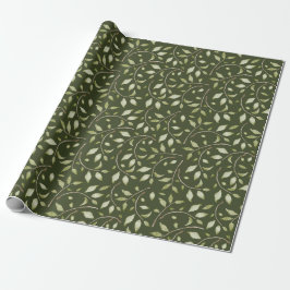 Leafy-Waterverf Cadeaupapier