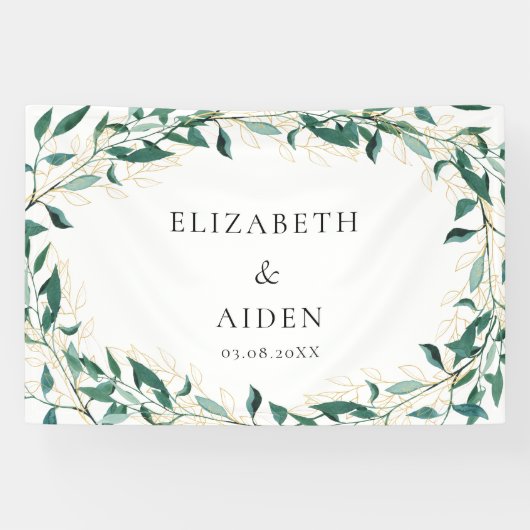 Leafy Wedding  Banner (Horizontaal)