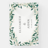Leafy Wedding  Banner (Verticaal)