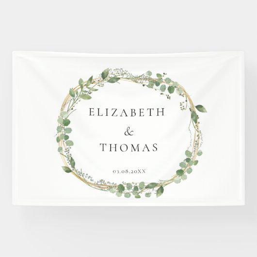 Leafy Wedding  Banner (Horizontaal)