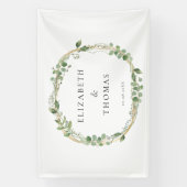 Leafy Wedding  Banner (Verticaal)