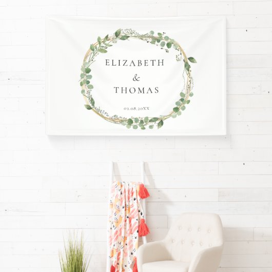 Leafy Wedding  Banner (Insitu)