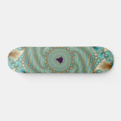 Leafy Whorls Fractal Skateboard (Horizontaal)