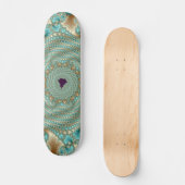 Leafy Whorls Fractal Skateboard (Voorkant)