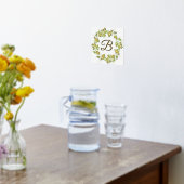 Leafy Wreath met Monogram Folie Afdrukken (Laag (Keuken))