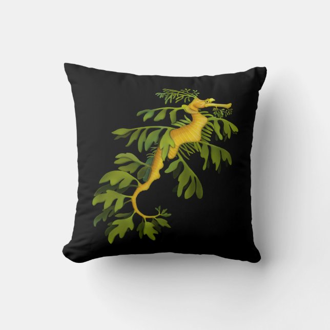 Leafy Zee Dragon Art Pillow Kussen (Voorkant)