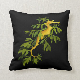 Leafy Zee Dragon Art Pillow Kussen