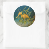 Leafy Zee Dragon Ronde Sticker (Tas)