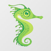 Leafy Zee Dragon Seahorse Raamsticker (Vel)