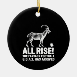 League Champion Fantasy Football Goat Gift Keramisch Ornament