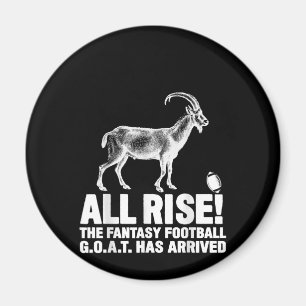 League Champion Fantasy Football Goat Gift Magneet