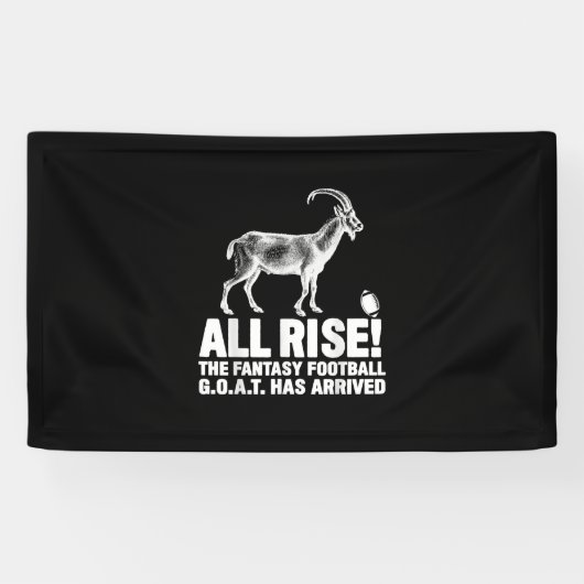 League Champion Fantasy Football Goat Gift Spandoek (Horizontaal)