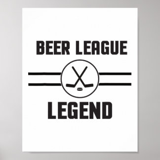League Legend Hockey Poster