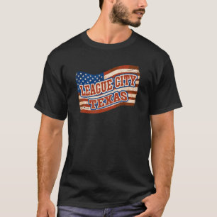 League National Texas Day Amerikaanse Fl T-shirt