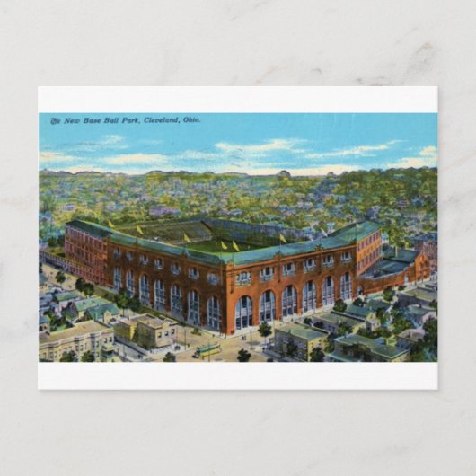 League Park Baseball Stadium Briefkaart (Voorkant)