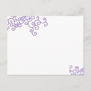 Leah Bat mitzvah RSVP Nom pourpre Acrostique