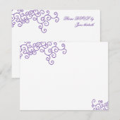 Leah Custom Bat mitzvah RSVP (Devant / Derrière)