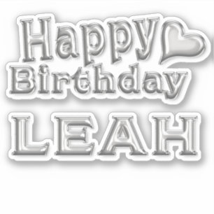 Leah Happy Birthday Autocollants