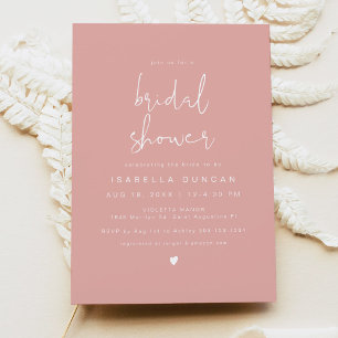 LEAH Modern Pastel Koraal Roze Vrijgezellenfeest Kaart